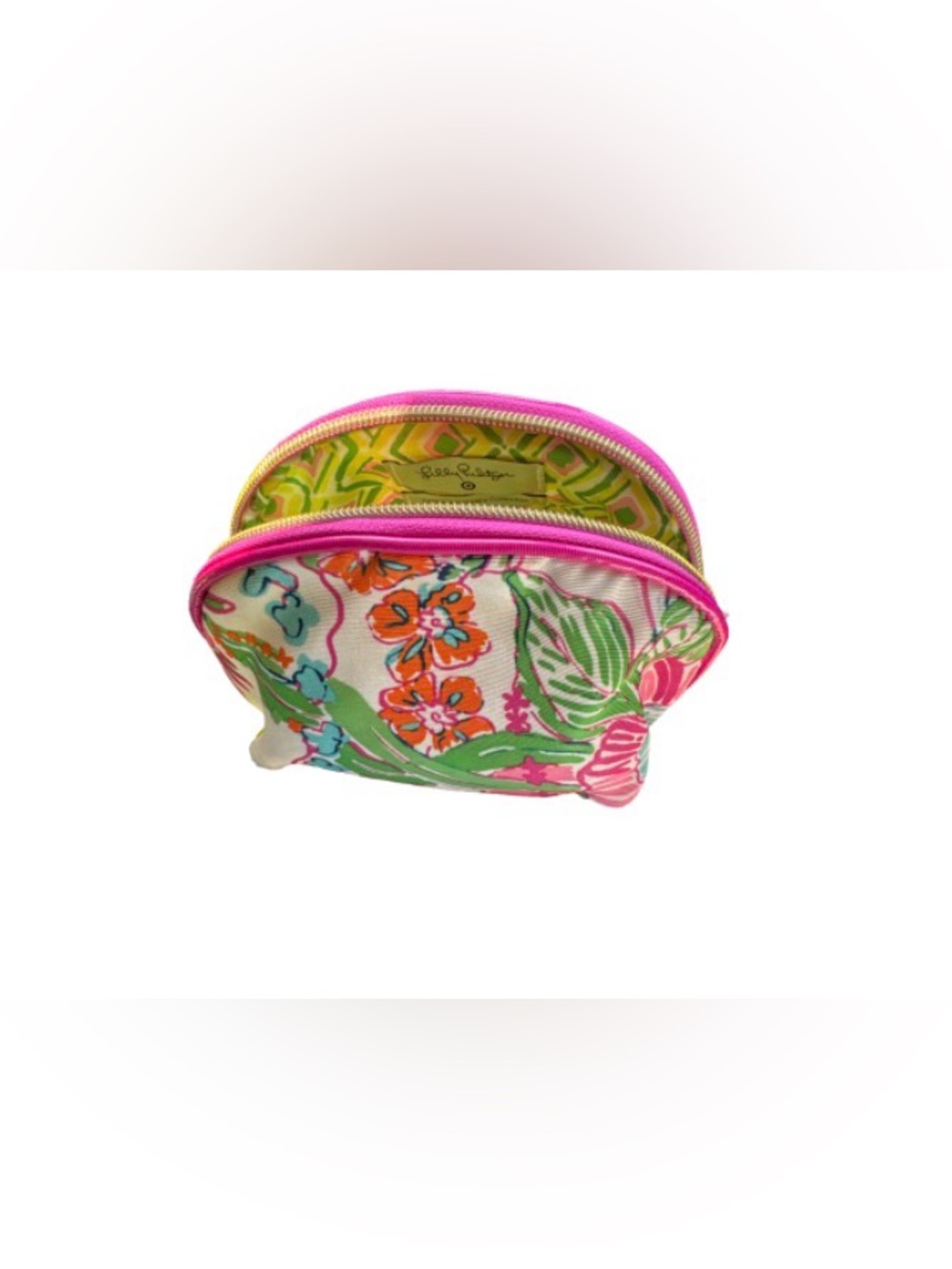 Lilly Pulitzer Pink Trim Floral Cosmetic Pouch target 20th anniversary